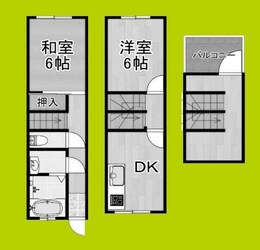 王子町１丁目テラスハウスの物件間取画像